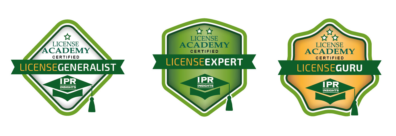 IPR-insights LicenseAcademy e-badges